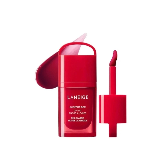 LANEIGE Juice Pop Box Lip Tint: Tạo hiệu ứng juicy căng mọng, vừa làm đẹp vừa dưỡng ẩm sâu cho môi. Giá tham khảo: 585.000 đồng