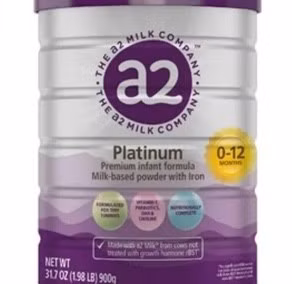 Sản phẩm sữa a2 Platinum Premium USA dành cho trẻ từ 0-12 tháng tuổi nằm trong diện thu hồi do phát hiện chứa độc tố gây hại.